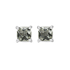 Spectacular 0.55CTW Genuine Green Amethyst .925 Sterling Silver Stud Earrings