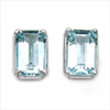 1.30 Carat Genuine Blue Topaz .925 Sterling Silver Earrings