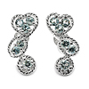 1.04 Carat Genuine Blue Topaz .925 Sterling Silver Earrings