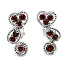 1.04 Carat Genuine Garnet .925 Sterling Silver Earrings