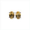 Graceful 0.73CTW Genuine Citrine .925 Sterling Silver Stud Earrings