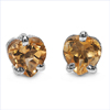 0.90 Carat Genuine Citrine .925 Sterling Silver Earrings