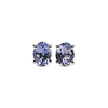 0.65 Carats Genuine Tanzanite .925 Sterling Silver Earrings