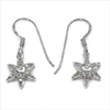 0.18 Carat Genuine White Diamond .925 Sterling Silver Earrings