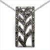 0.10 Carat Genuine Black Diamond .925 Sterling Silver Pendant