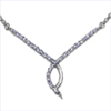 0.96 Carat Genuine Tanzanite .925 Sterling Silver Pendant