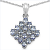 2.72 Carat Genuine Tanzanite .925 Sterling Silver Pendant