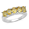1.75 Carat Genuine Citrine .925 Sterling Silver Ring