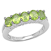 1.75 Carat Genuine Peridot .925 Sterling Silver Ring