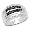 1.10 Carats Genuine Sapphire .925 Sterling Silver Ring