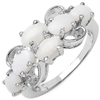 1.68 Carat Genuine Opal .925 Sterling Silver Ring