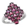 2.88 Carat Genuine Rhodolite .925 Sterling Silver Ring