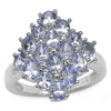 2.24 Carat Genuine Tanzanite .925 Sterling Silver Ring