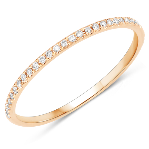 Diamond-0.10 Carat Genuine White Diamond 10K Yellow Gold Ring