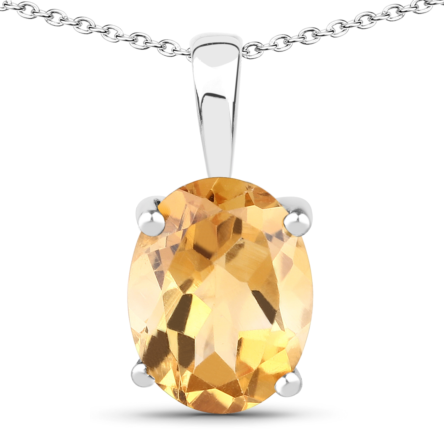 3.28 Carat Genuine Citrine .925 Sterling Silver Jewelry Set