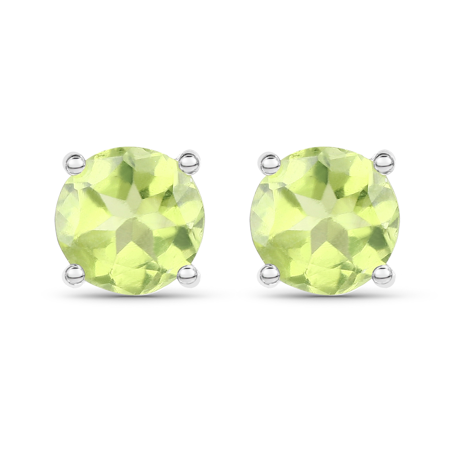 2.27 Carat Genuine Peridot .925 Sterling Silver Jewelry Set