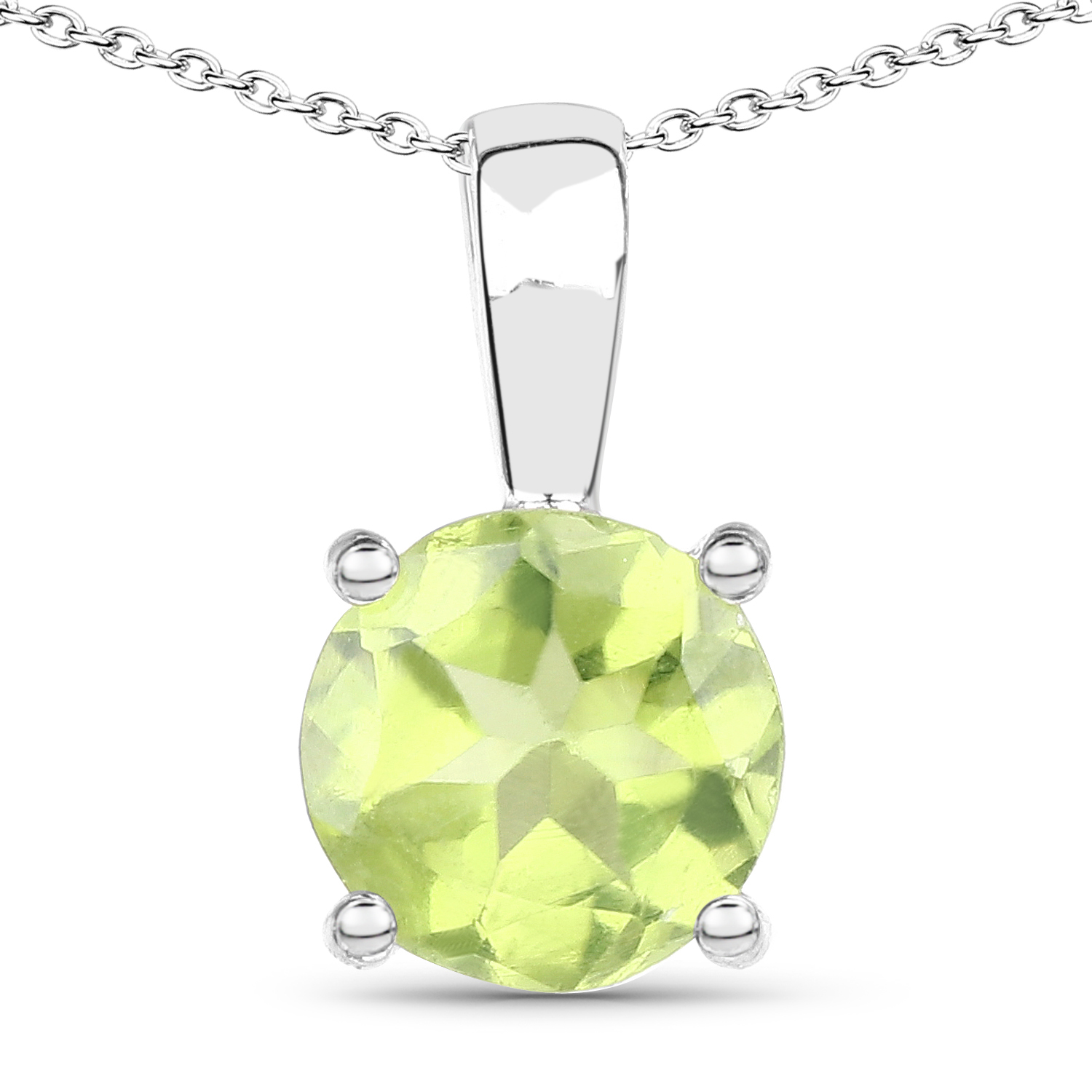 2.27 Carat Genuine Peridot .925 Sterling Silver Jewelry Set