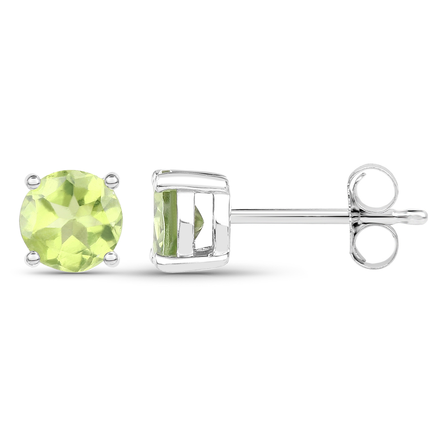 2.27 Carat Genuine Peridot .925 Sterling Silver Jewelry Set