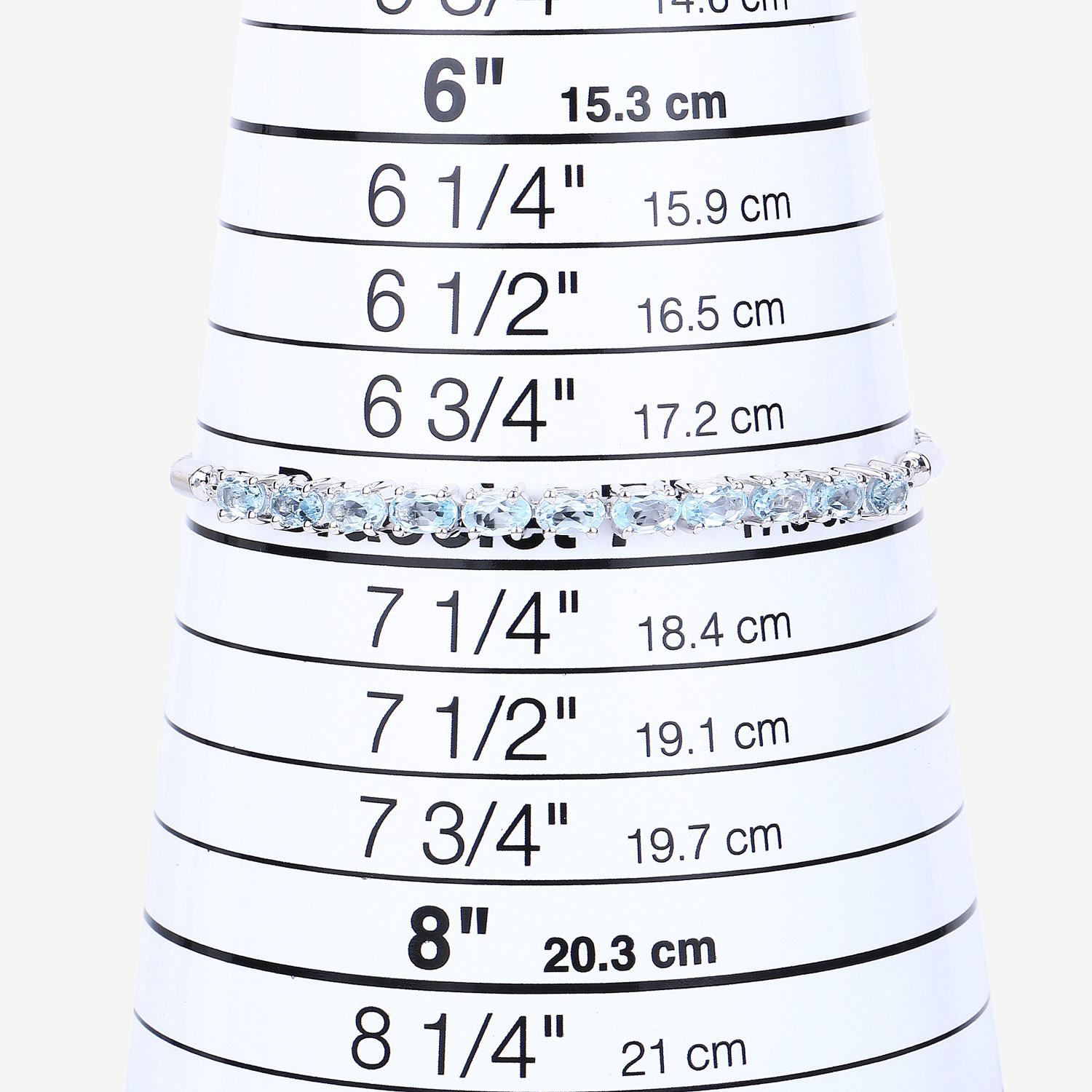 2.75 Carat Genuine Blue Topaz .925 Sterling Silver Bracelet