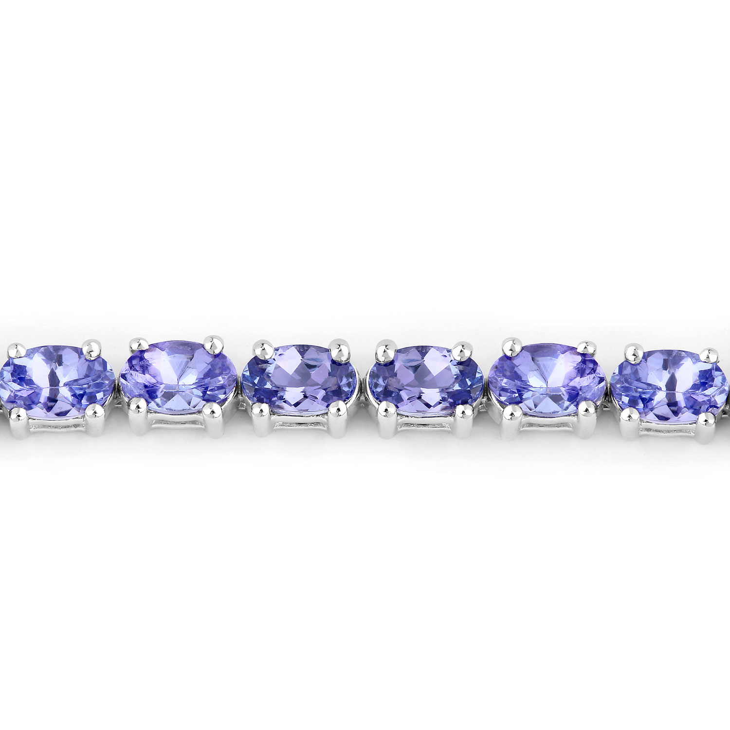 2.29 Carat Genuine Tanzanite .925 Sterling Silver Bracelet