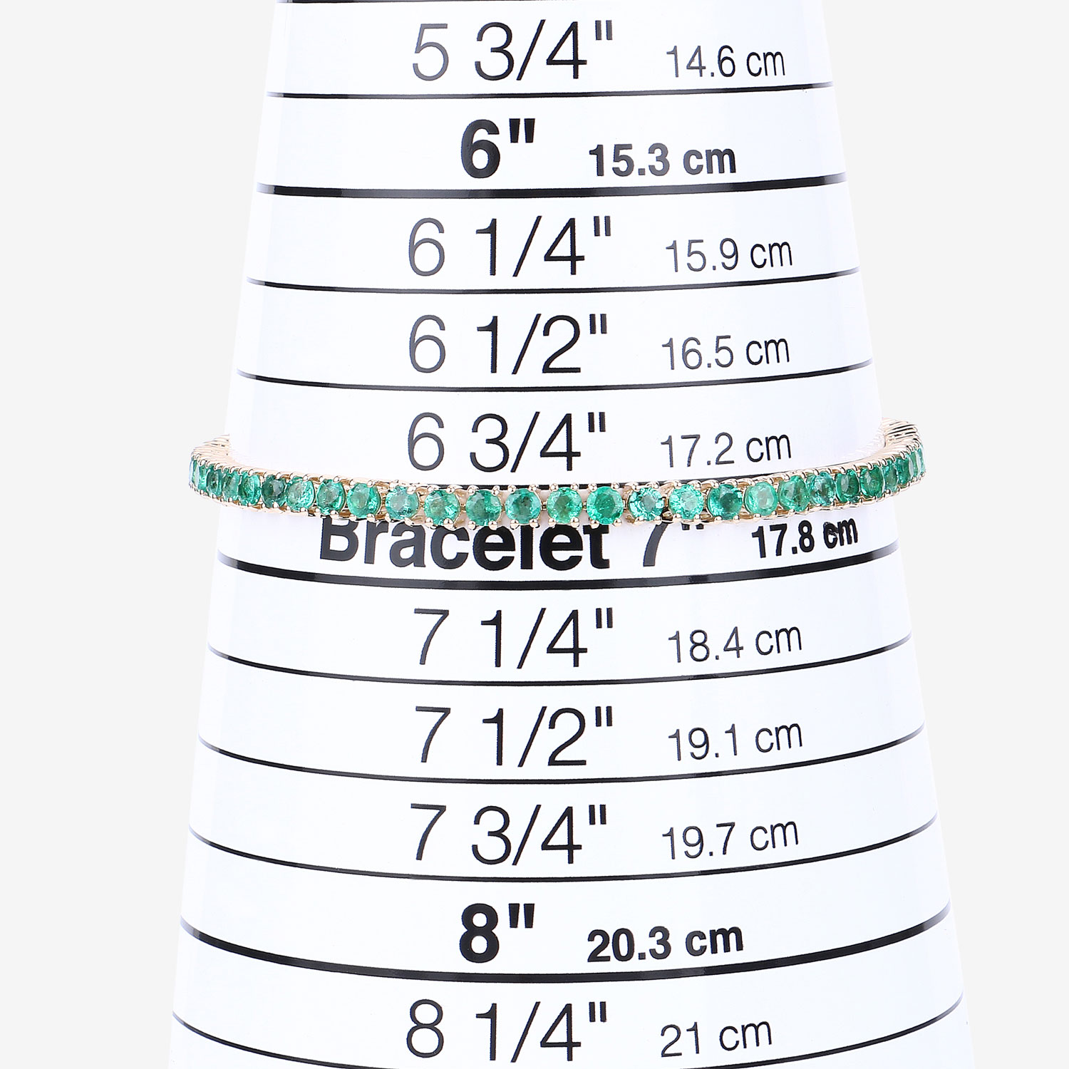 4.93 Carat Genuine Zambian Emerald 14K Yellow Gold Bracelet