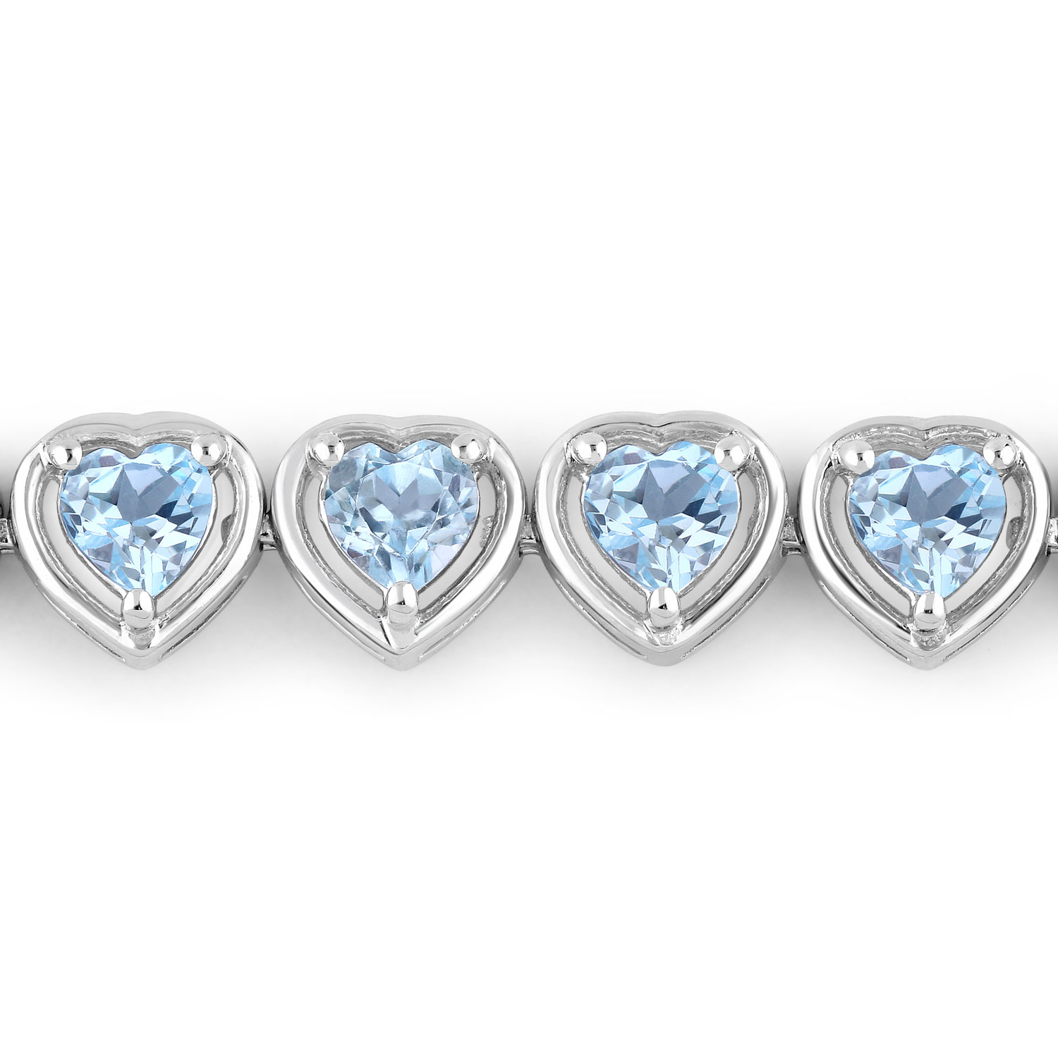 10.50 Carat Genuine Blue Topaz .925 Sterling Silver Bracelet