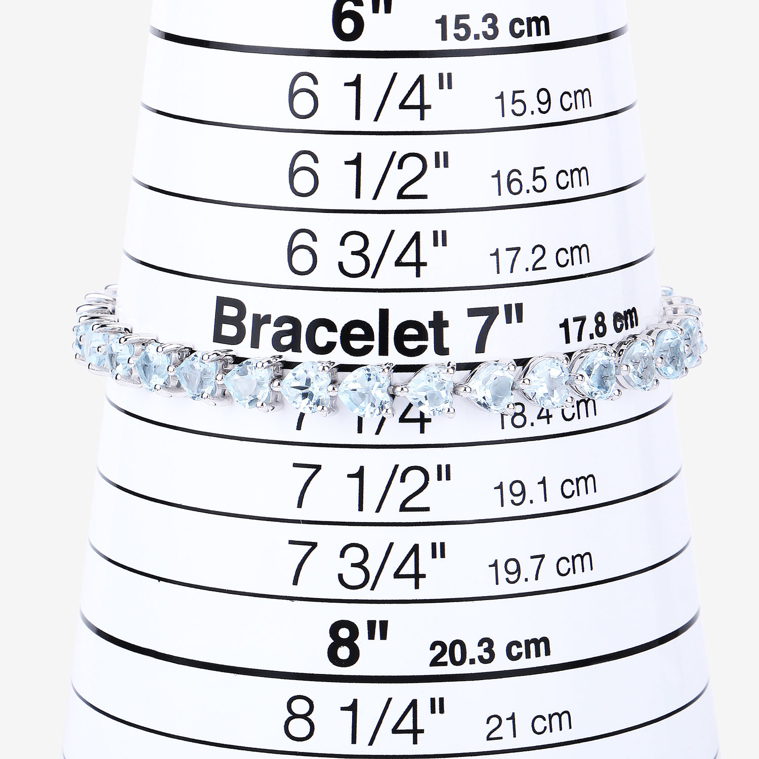 15.50 Carat Genuine Blue Topaz .925 Sterling Silver Bracelet