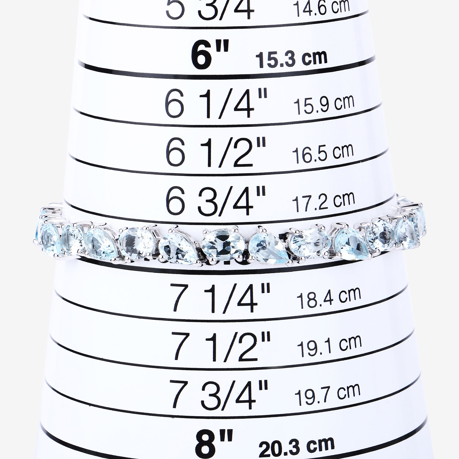 16.20 Carat Genuine Aquamarine .925 Sterling Silver Bracelet