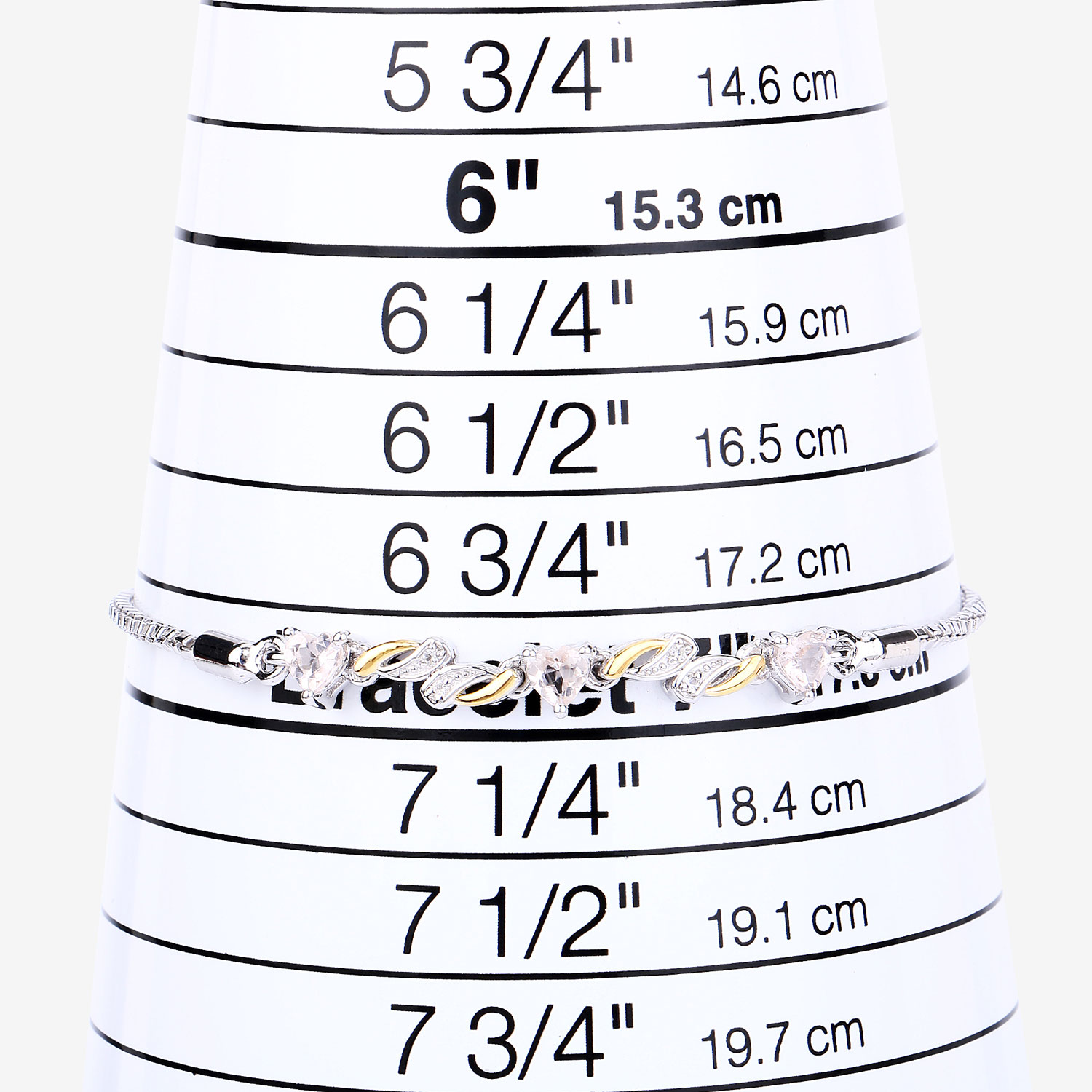 0.79 Carat Genuine Morganite and White Sapphire .925 Sterling Silver Bracelet