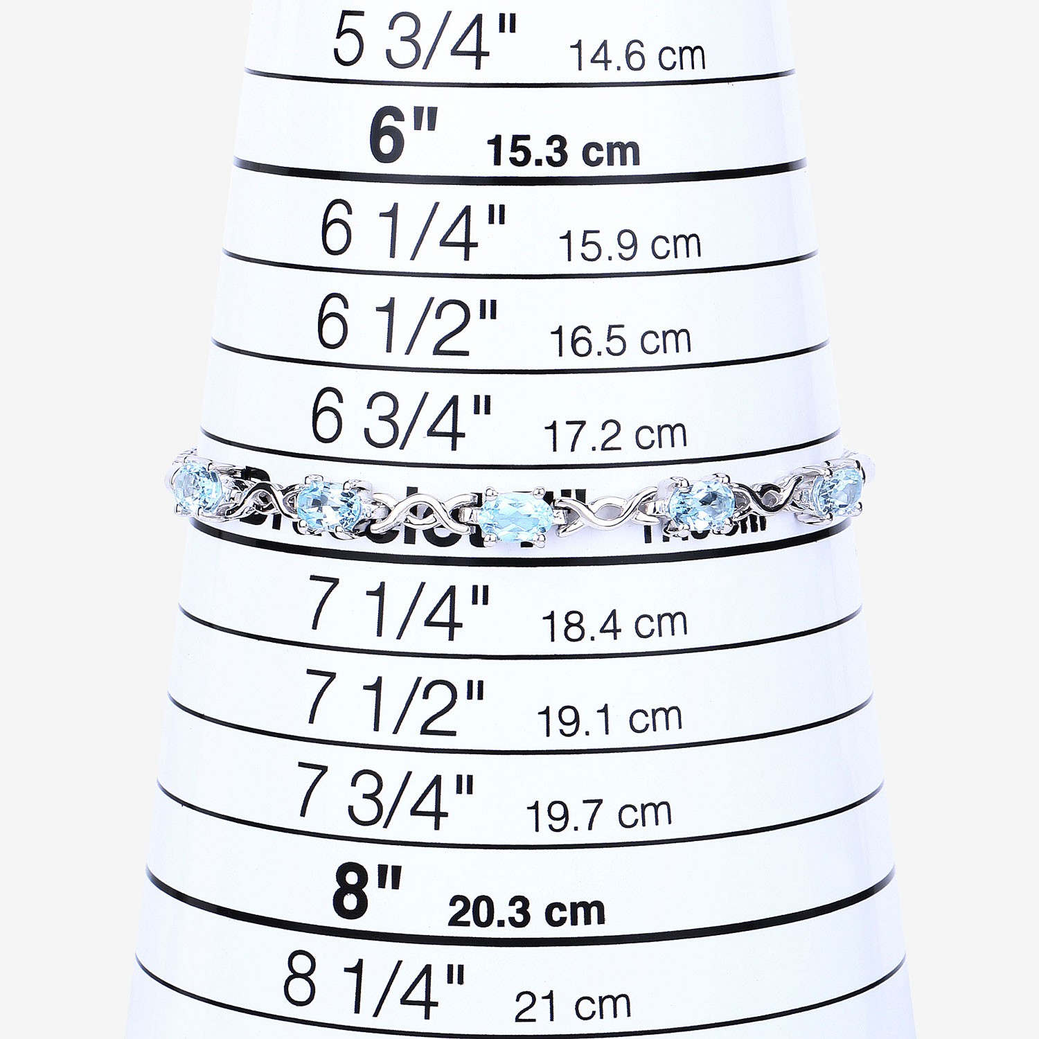 2.55 Carat Genuine Blue Topaz .925 Sterling Silver Bracelet