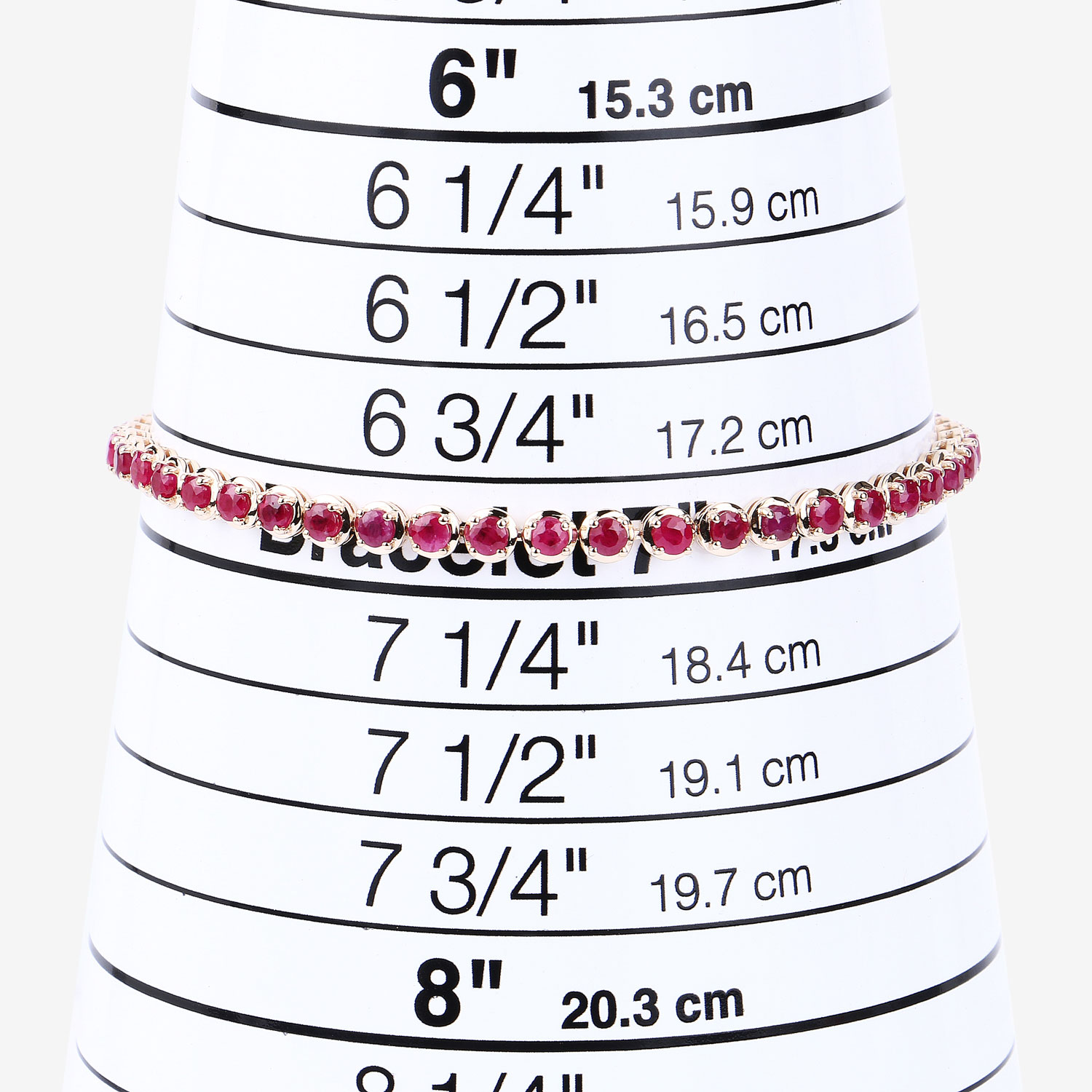 3.13 Carat Genuine Mozambique Ruby 14K Yellow Gold Bracelet