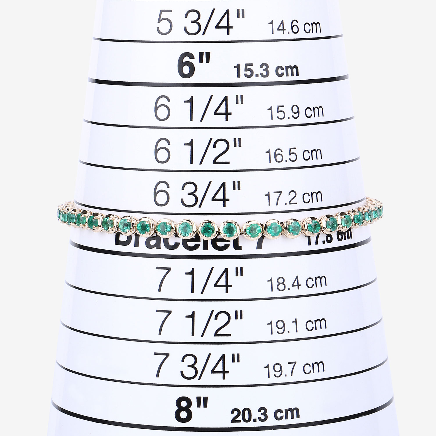 2.76 Carat Genuine Zambian Emerald 14K Yellow Gold Bracelet