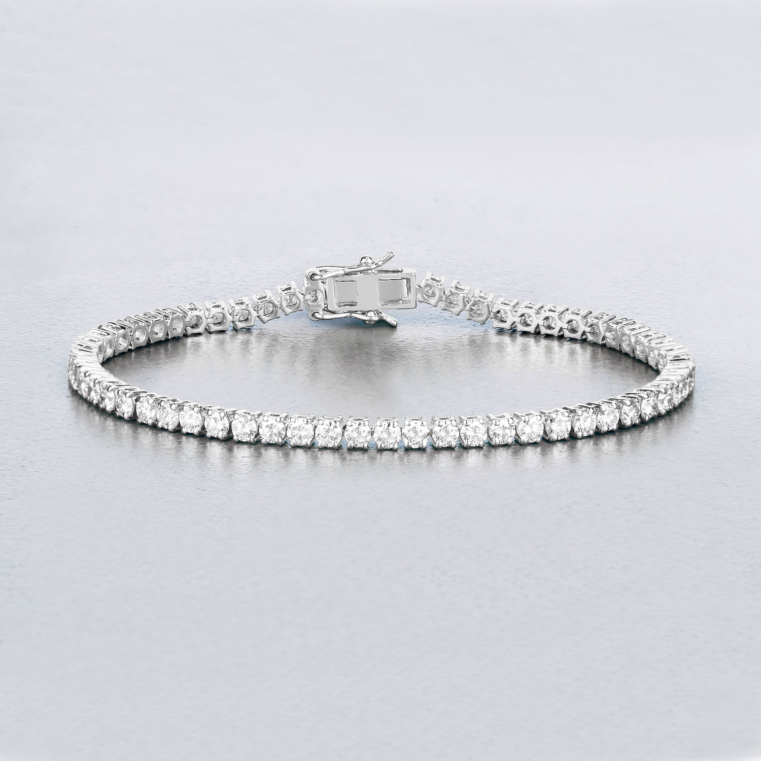 5.10 Carat Lab Grown Diamond 14K White Gold Bracelet