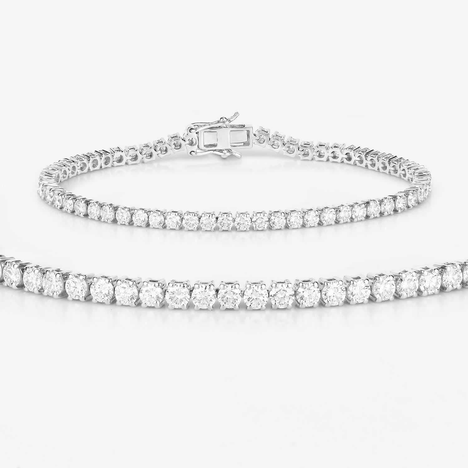 5.10 Carat Lab Grown Diamond 14K White Gold Bracelet