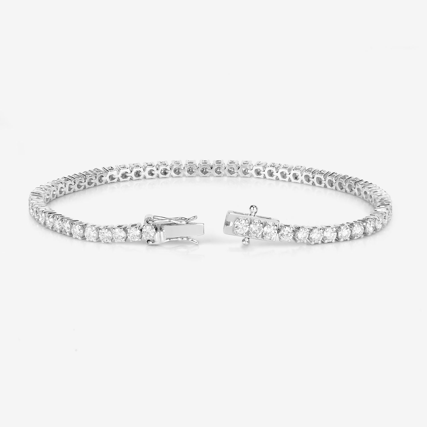 5.10 Carat Lab Grown Diamond 14K White Gold Bracelet