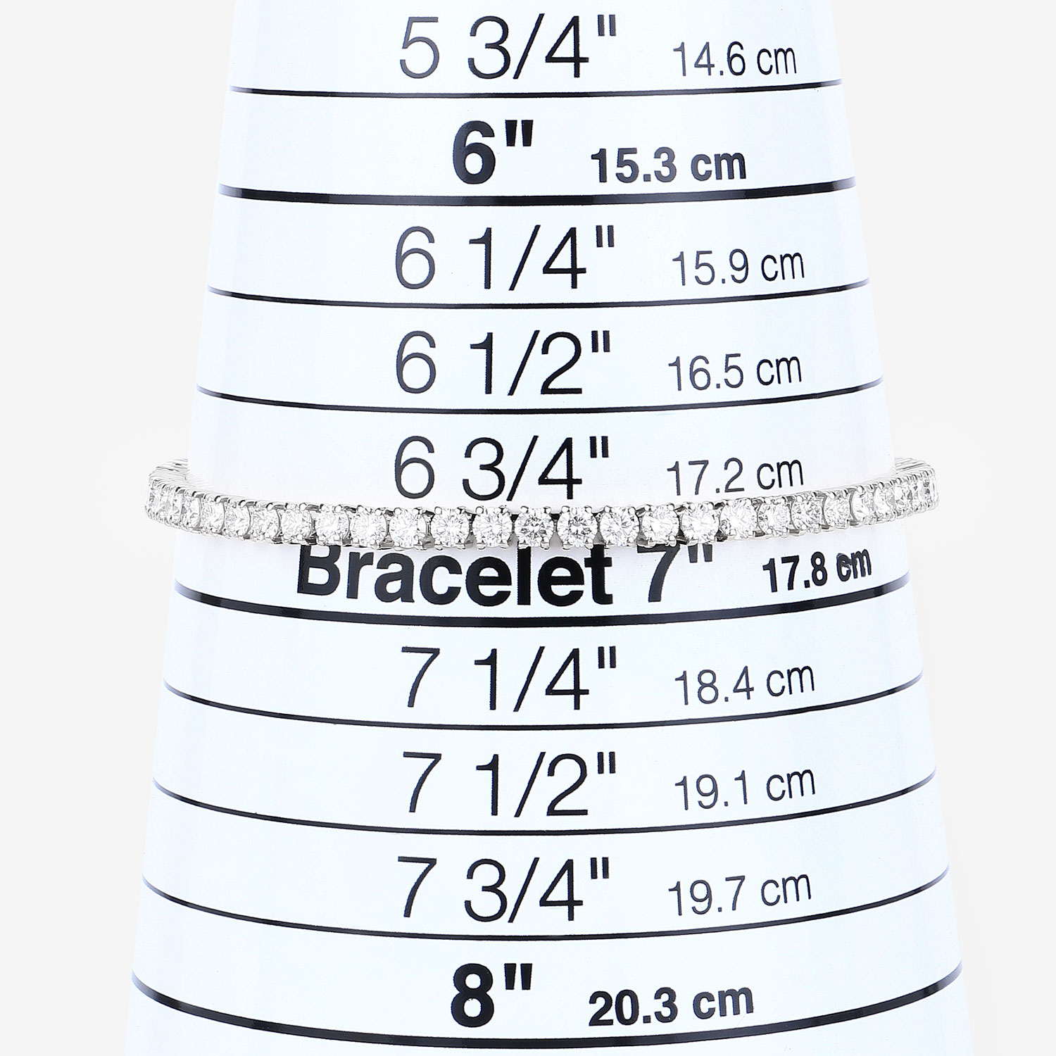 5.10 Carat Lab Grown Diamond 14K White Gold Bracelet