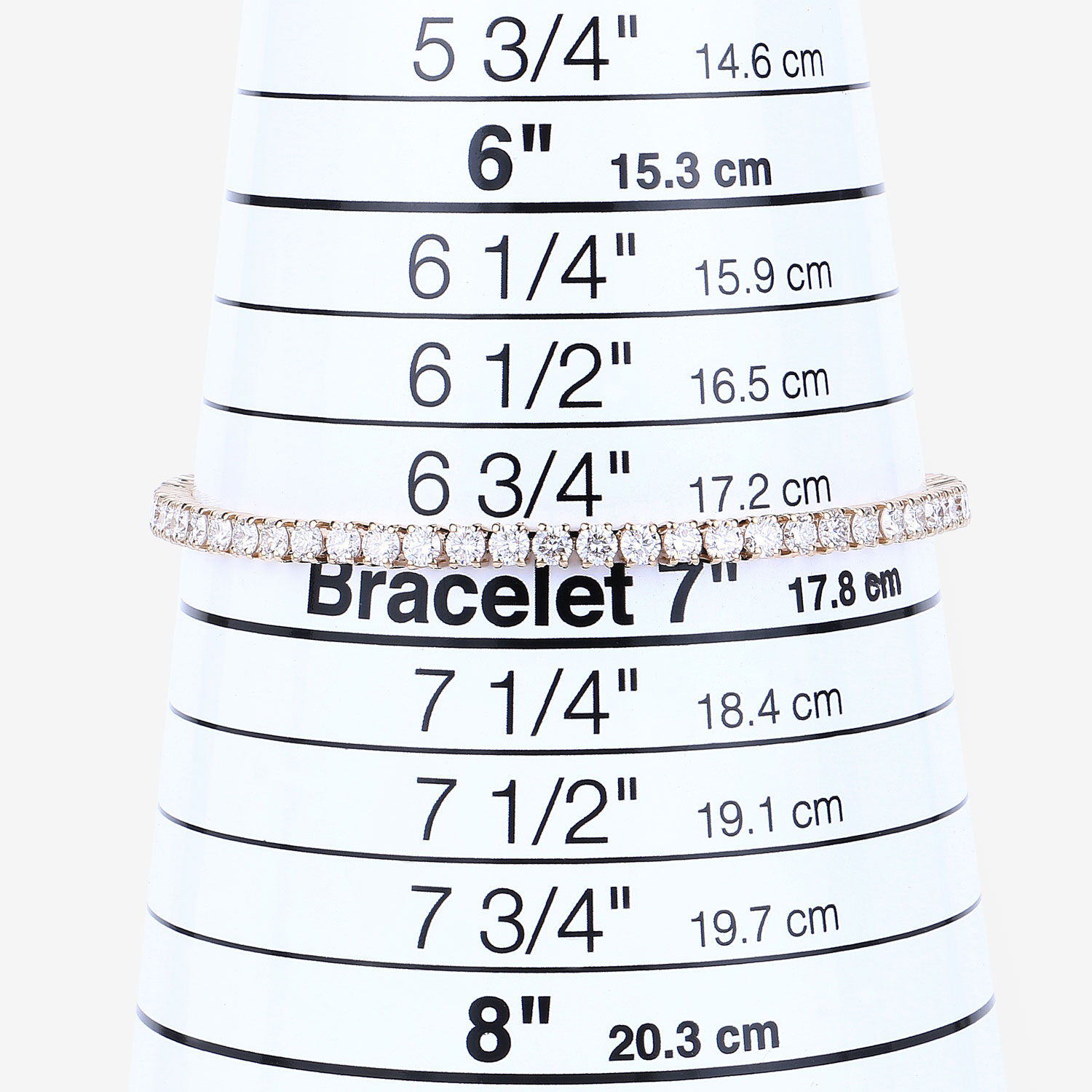 5.10 Carat Lab Grown Diamond 14K Yellow Gold Bracelet