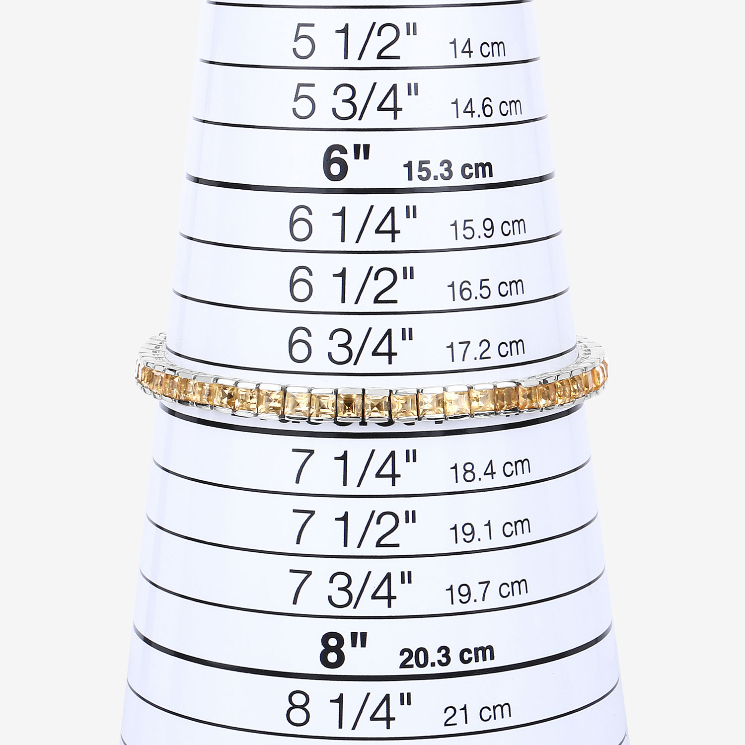 8.25 Carat Genuine Citrine .925 Sterling Silver Bracelet