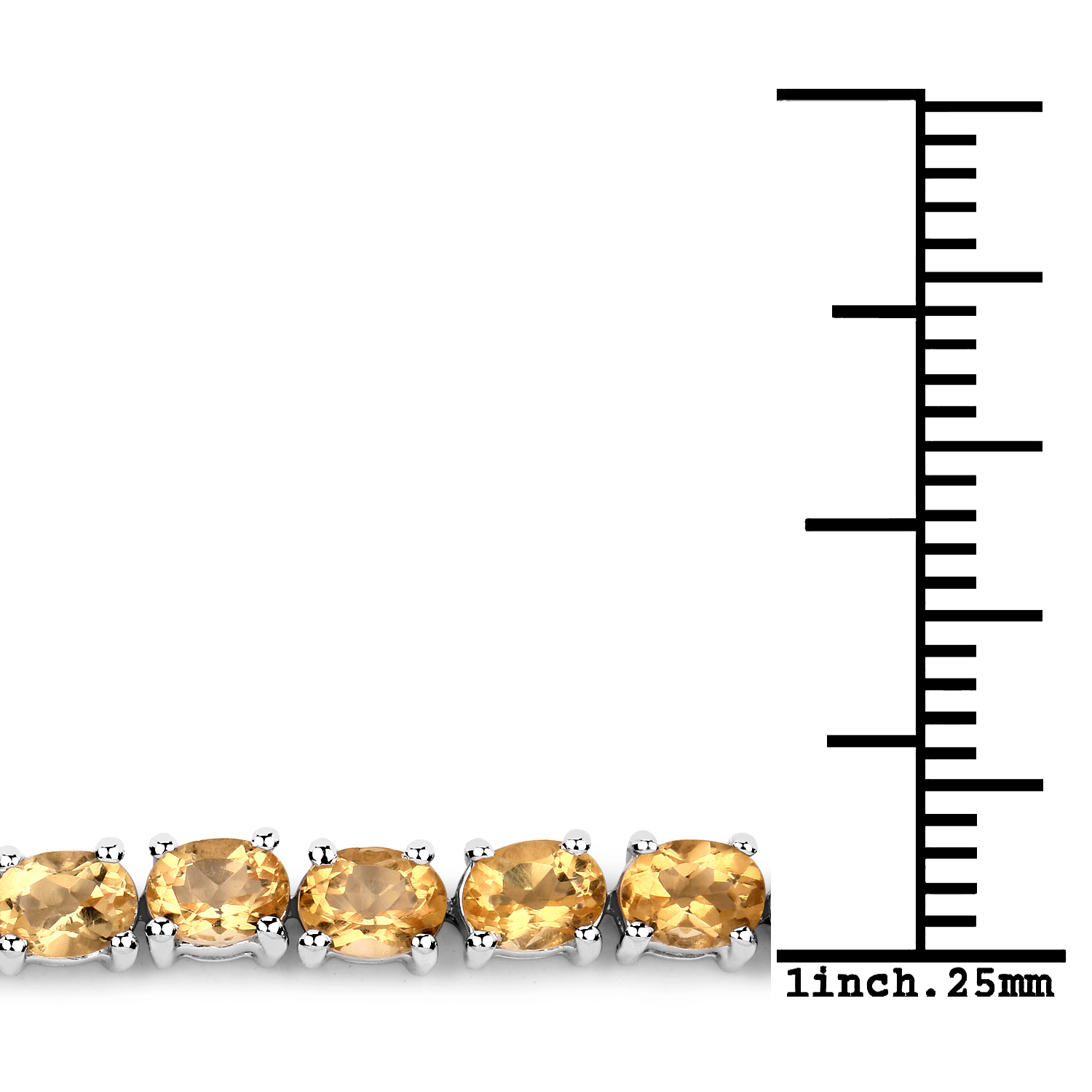 7.20 Carat Genuine Citrine .925 Sterling Silver Bracelet