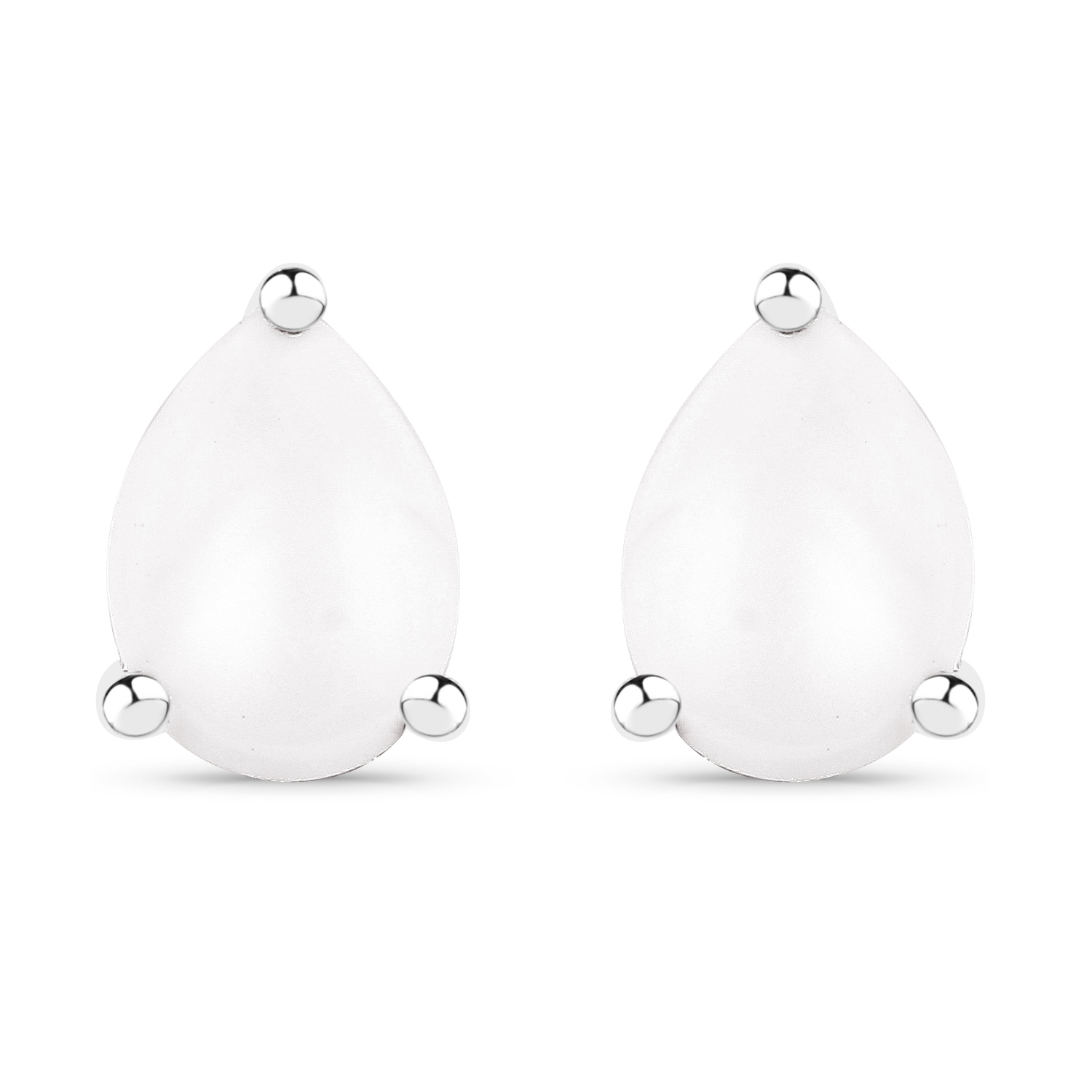 0.26 Carat Genuine Opal .925 Sterling Silver Earrings