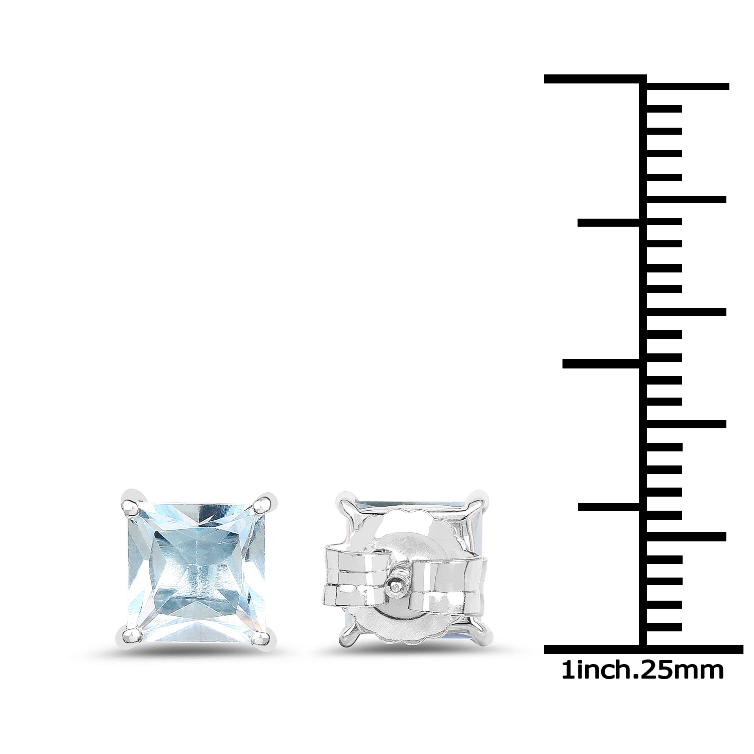 2.50 Carat Genuine Blue Topaz .925 Sterling Silver Earrings