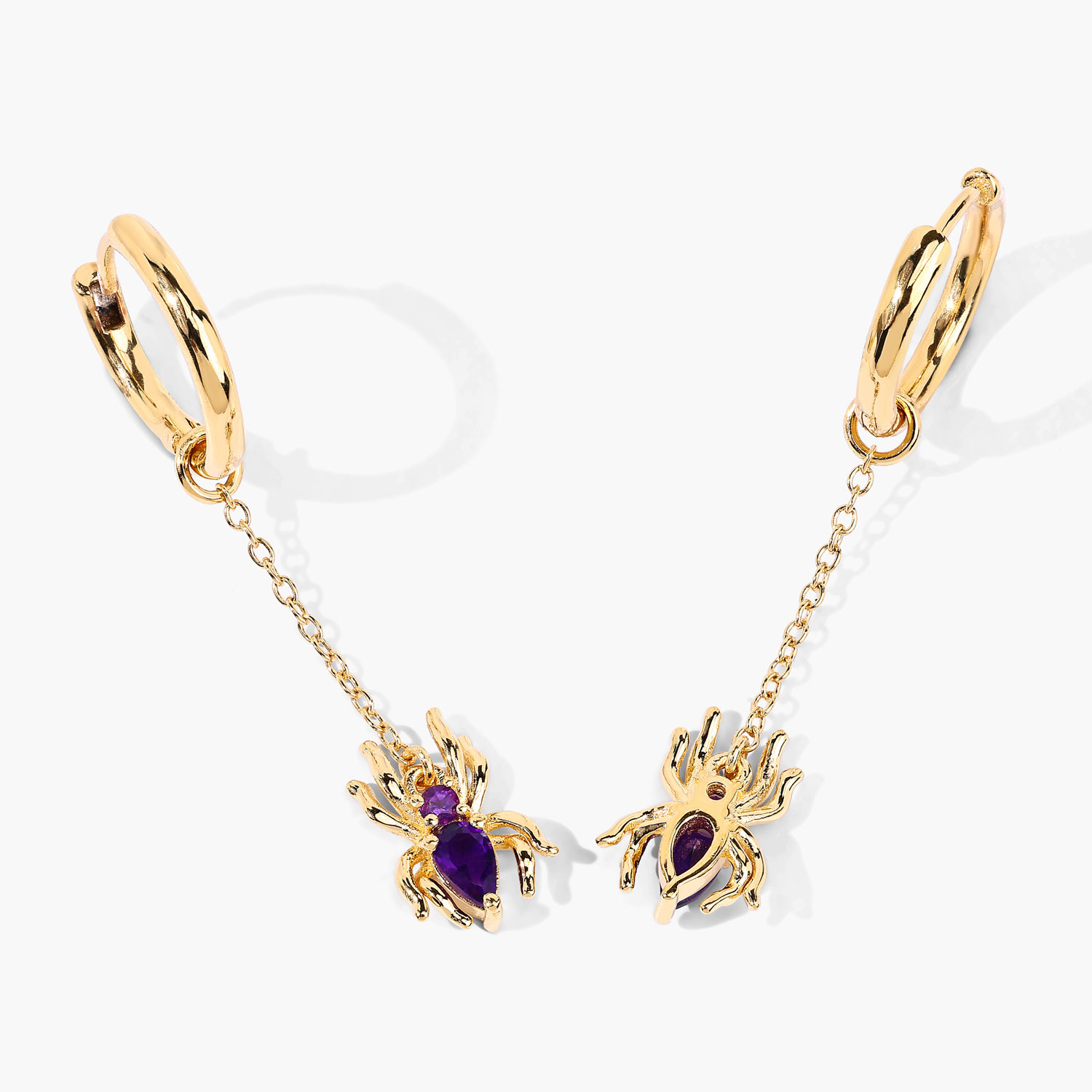 0.44 Carat Genuine Amethyst .925 Sterling Silver Earrings