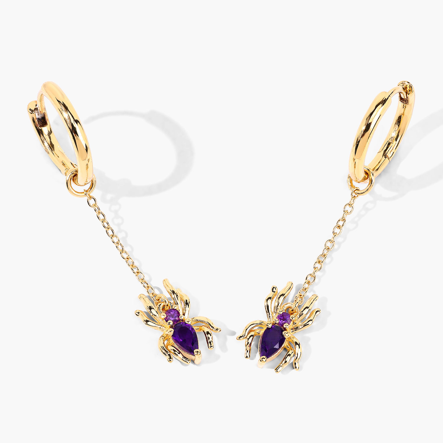 0.44 Carat Genuine Amethyst .925 Sterling Silver Earrings