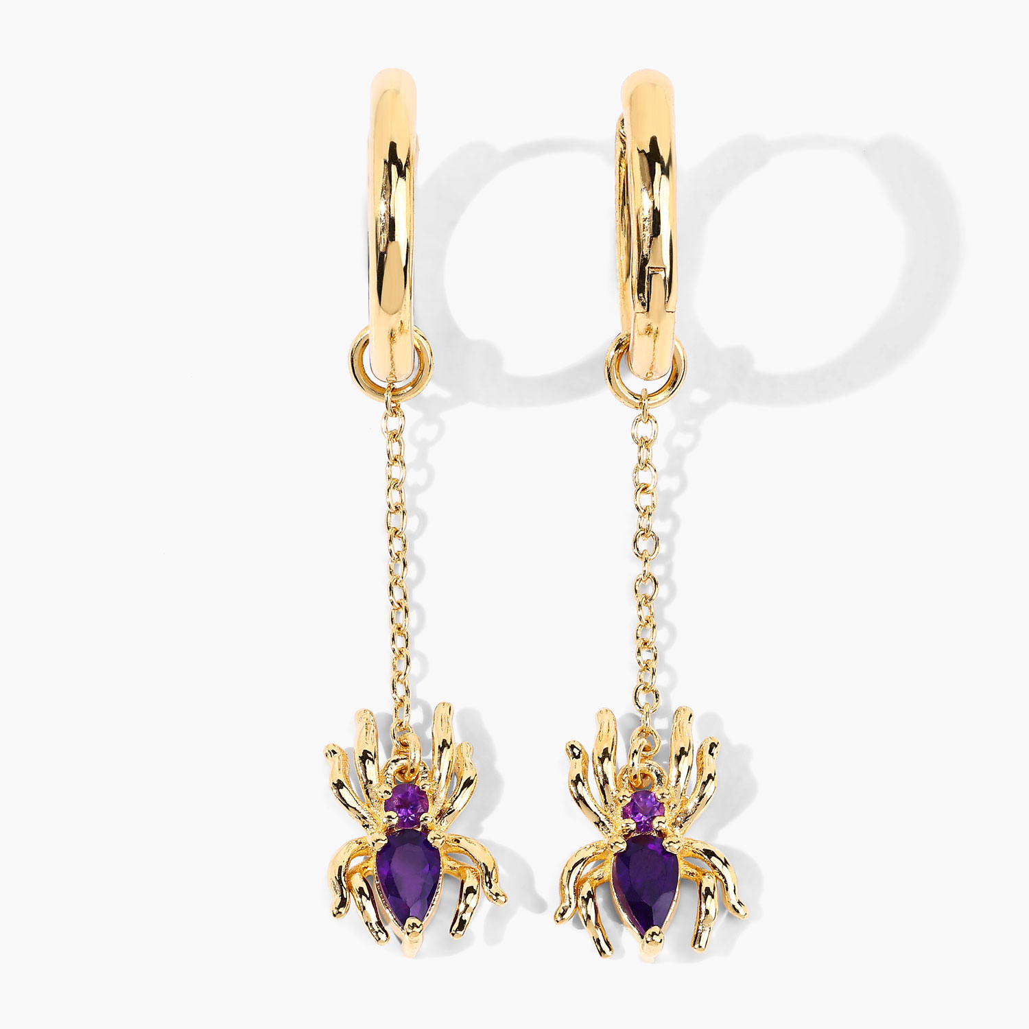 0.44 Carat Genuine Amethyst .925 Sterling Silver Earrings