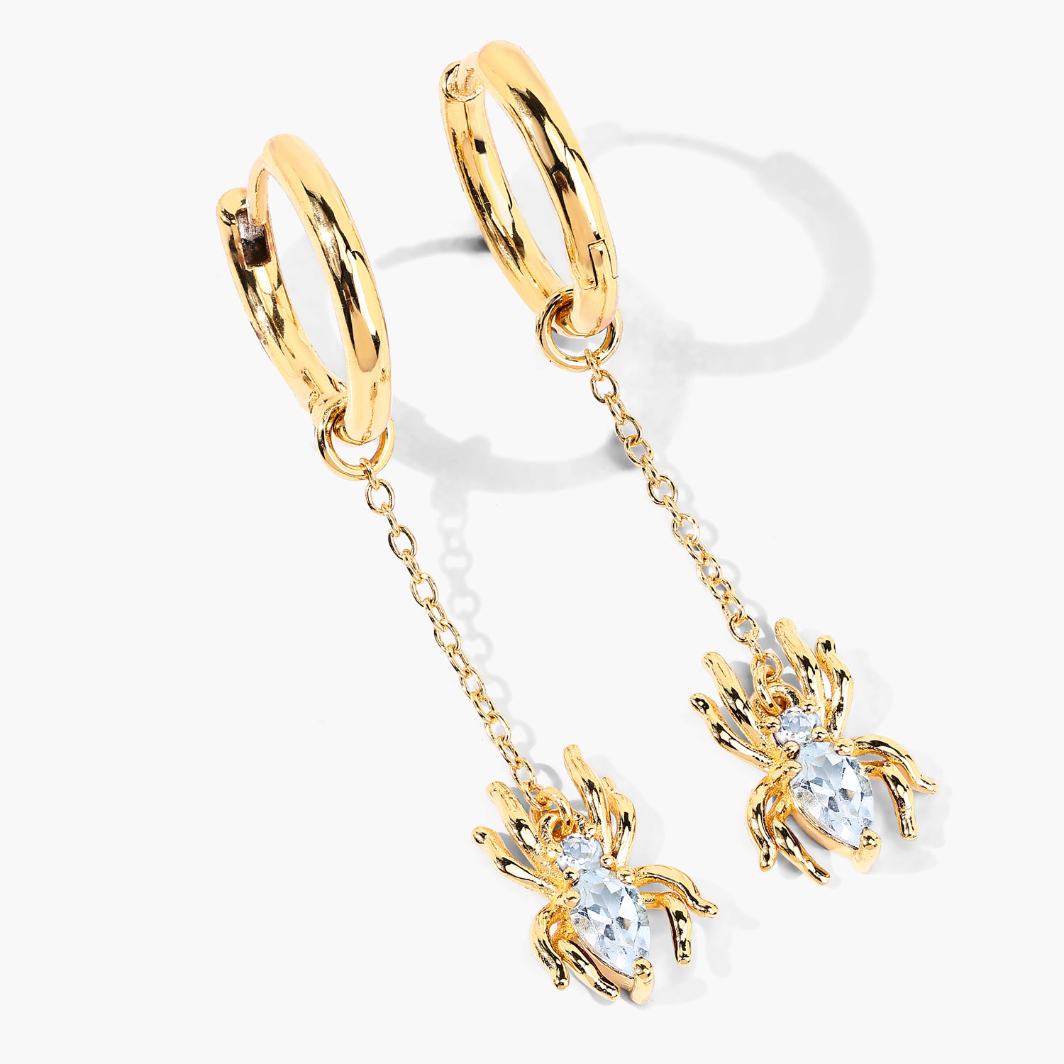 0.57 Carat Genuine Blue Topaz .925 Sterling Silver Earrings