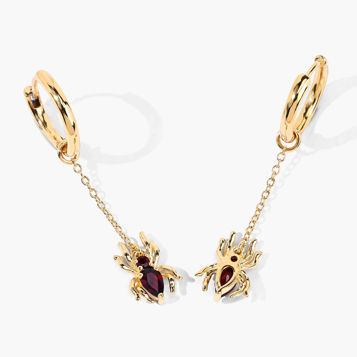 0.58 Carat Genuine Garnet .925 Sterling Silver Earrings