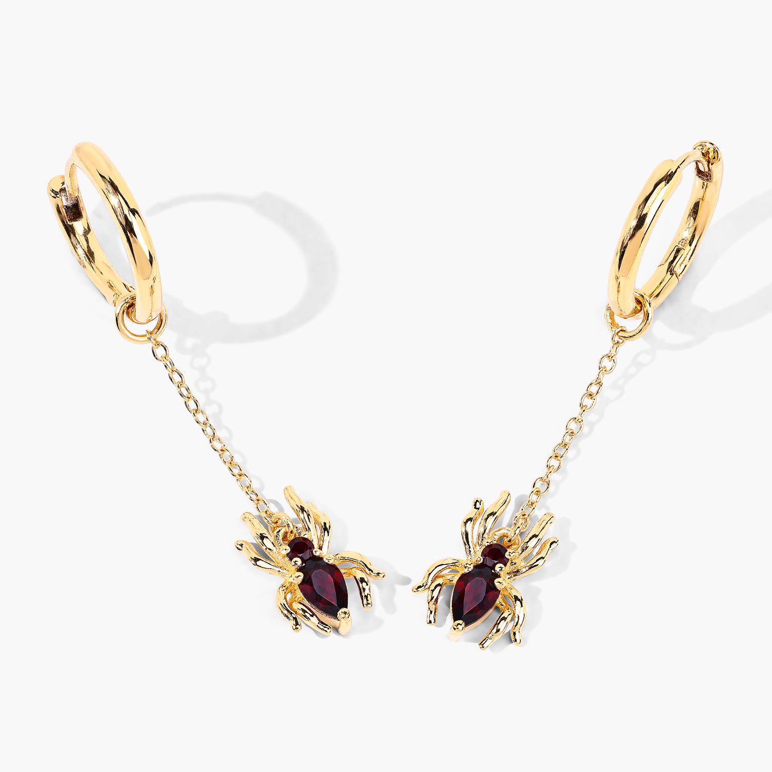 0.58 Carat Genuine Garnet .925 Sterling Silver Earrings