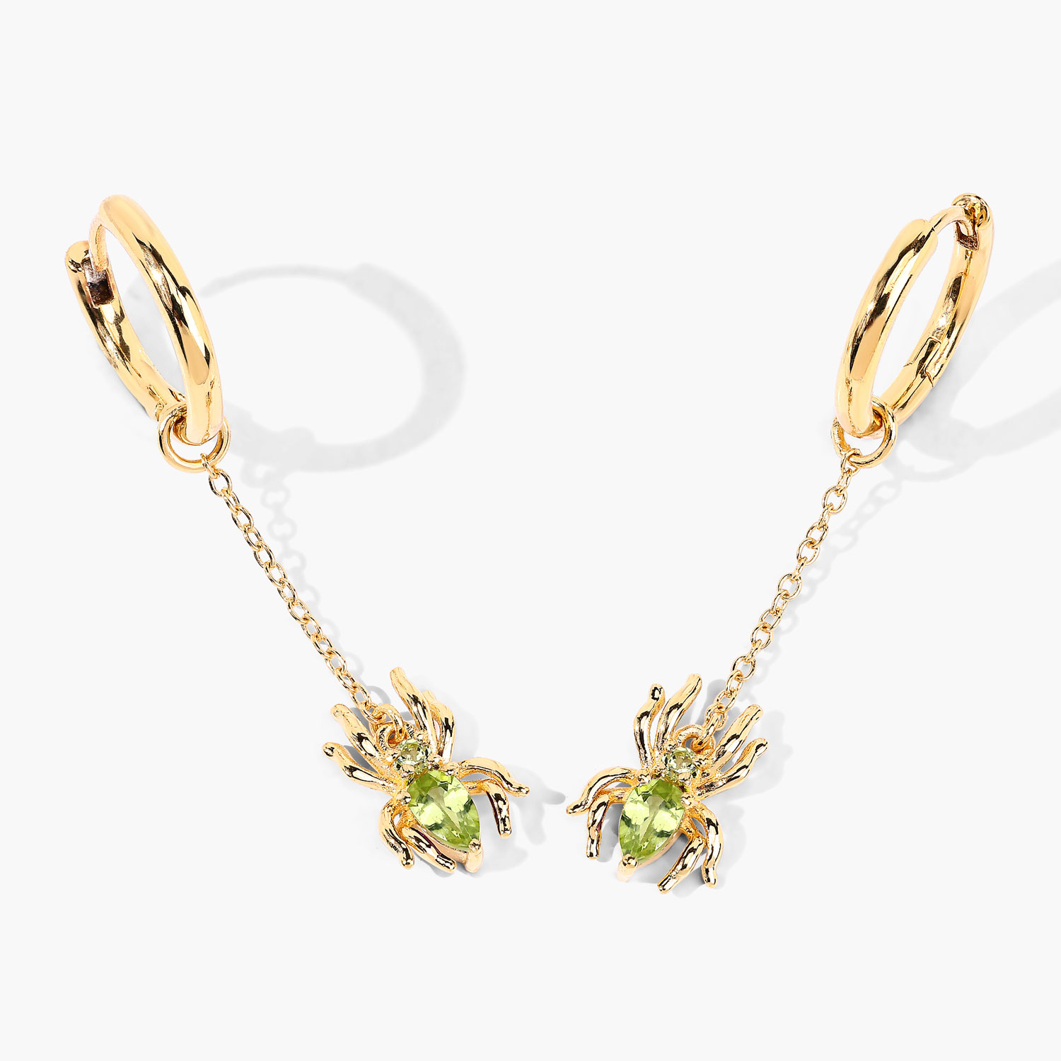 0.51 Carat Genuine Peridot .925 Sterling Silver Earrings