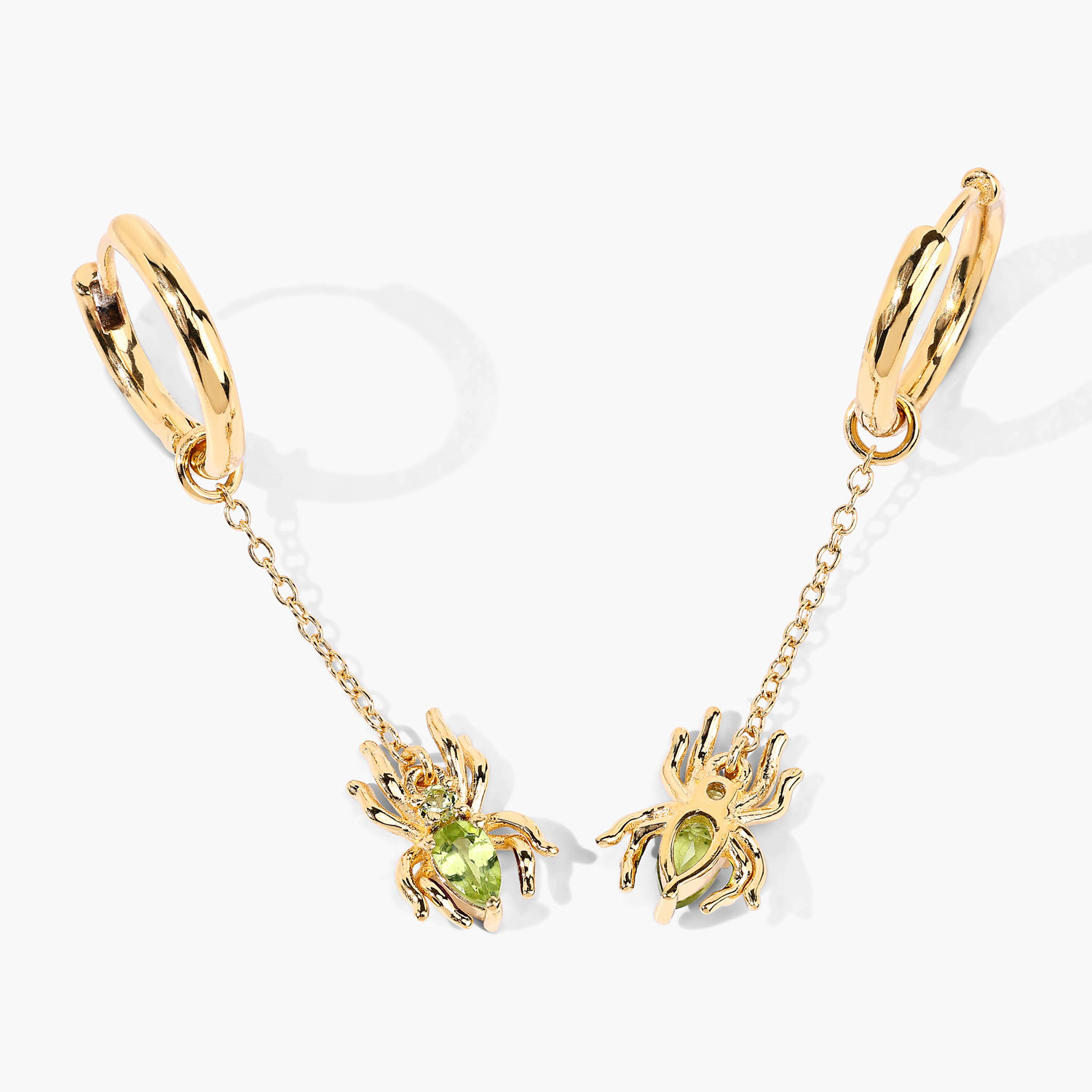 0.51 Carat Genuine Peridot .925 Sterling Silver Earrings