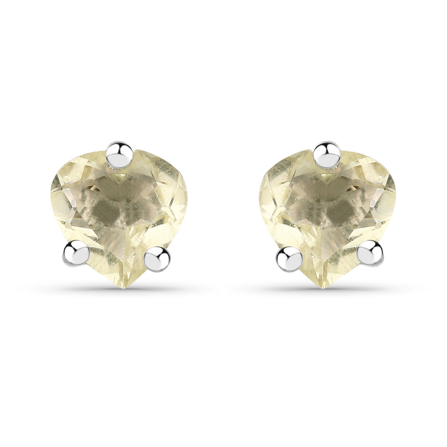 0.82 Carat Genuine Lemon Quartz .925 Sterling Silver Earrings